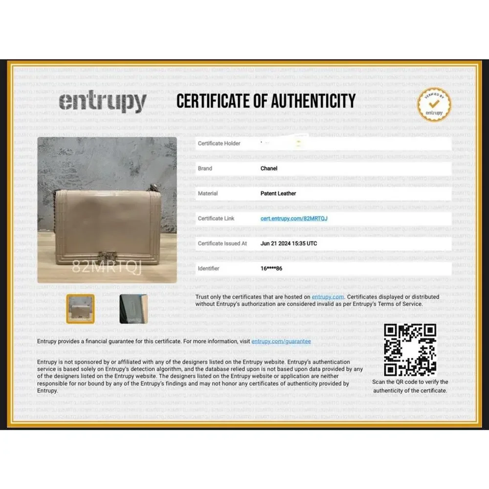 Chanel Reverso Boy Bag Pink Patent With COA And Dust bag - Picture 9 of 16